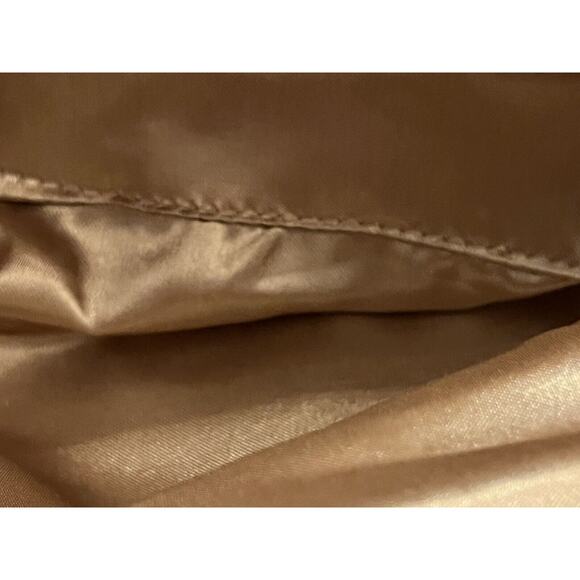 Jessica McClintock Glitter & Shine Evening Clutch Handbag Gold Satin Lining - Picture 10 of 12